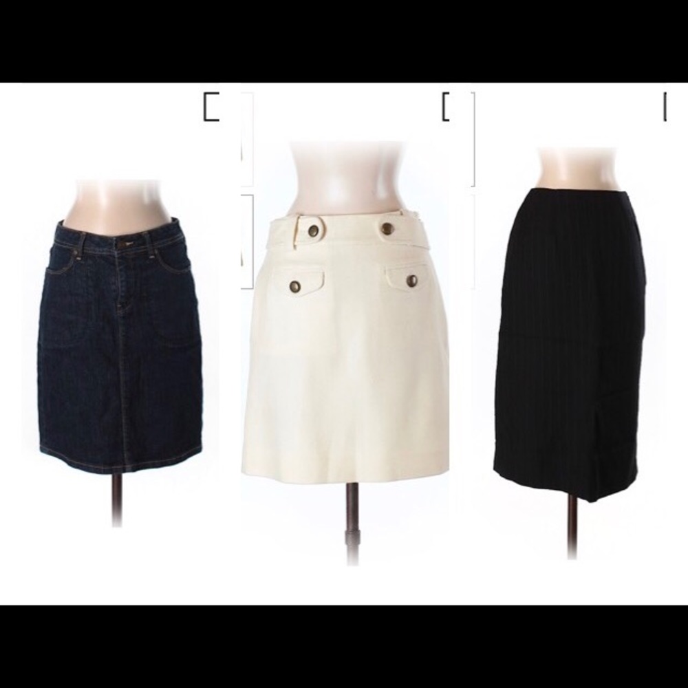 Bundle of 3 skirts J.Crew size 0 Banana Republic